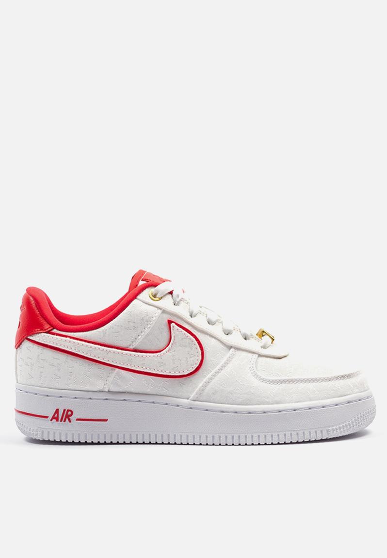nike air force 1 white university red