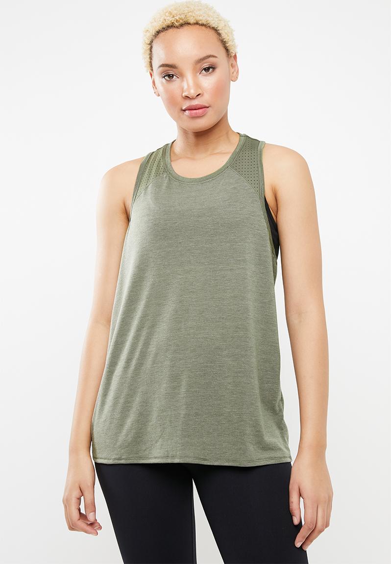 Mesh back drape panel top - khaki Cotton On T-Shirts | Superbalist.com
