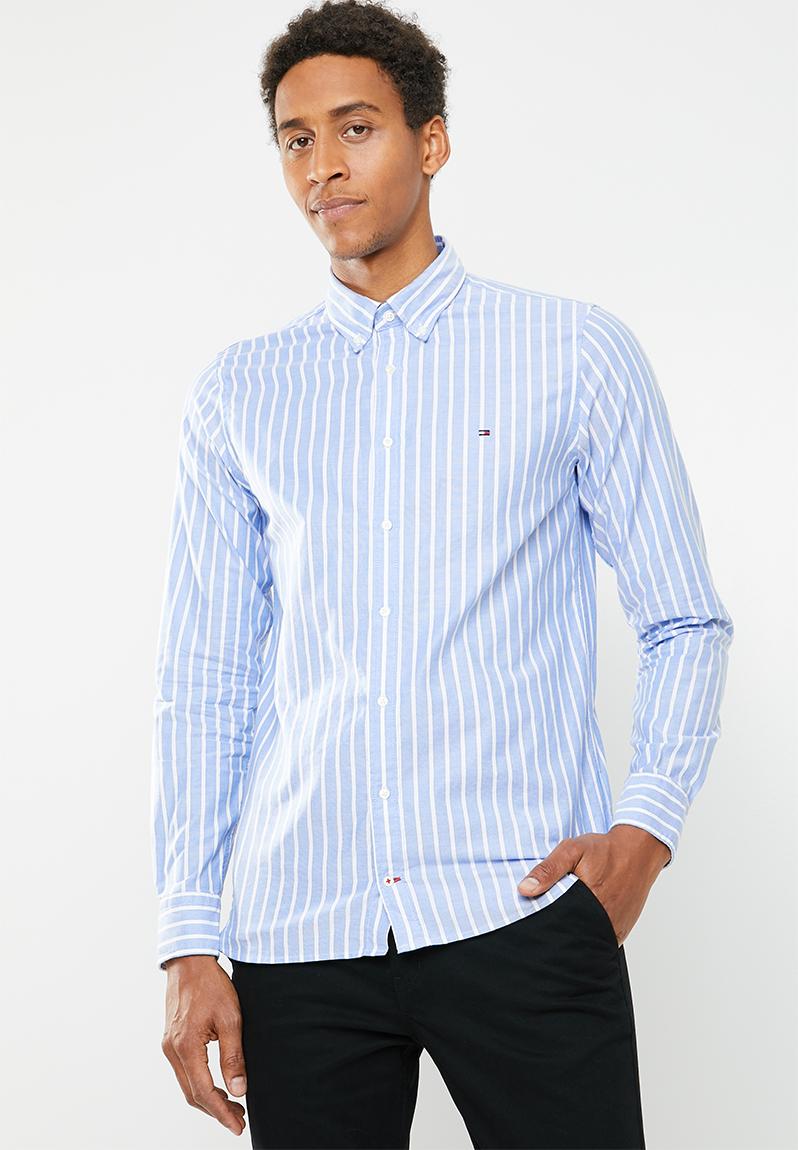 Slim bold oxford str shirt - light blue Tommy Hilfiger Formal Shirts ...