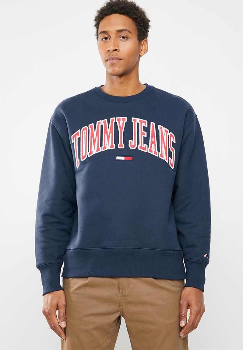 Tjm clean collegiate sweatshirt -navy Tommy Hilfiger Hoodies & Sweats ...