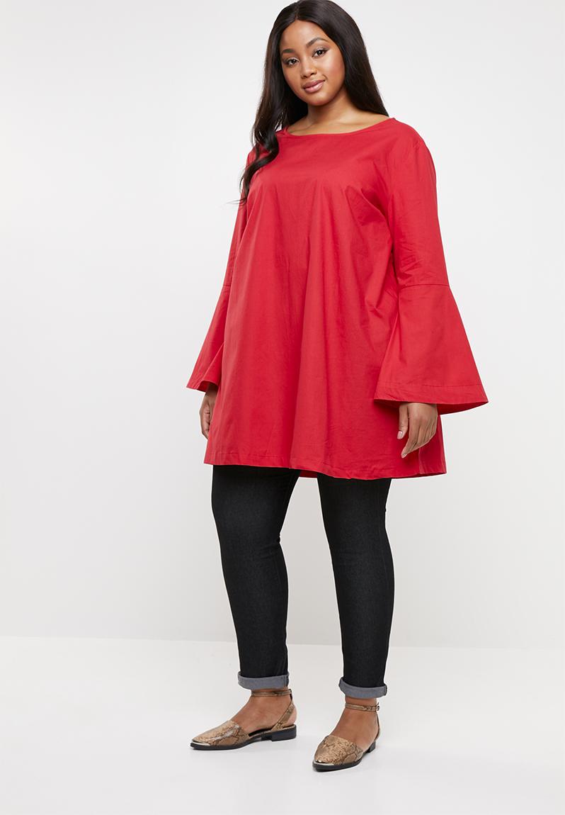 red tunic tops uk