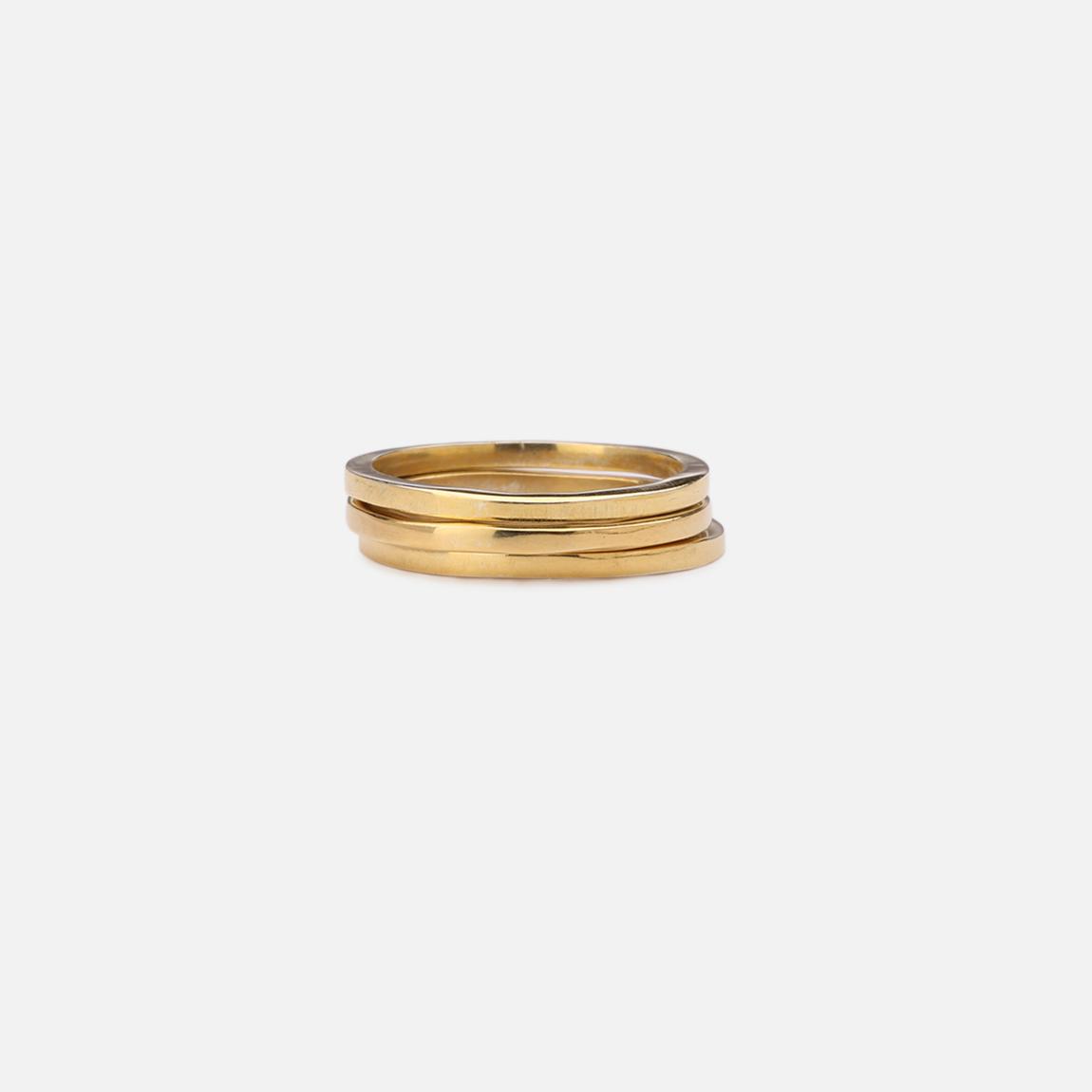 3 Stack Knuckle Rings – Gold