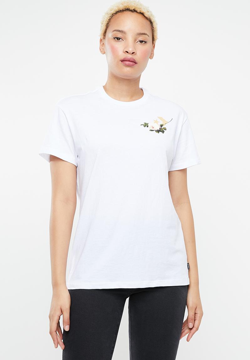 Converse floral basketball relaxed tee - white Converse T-Shirts ...