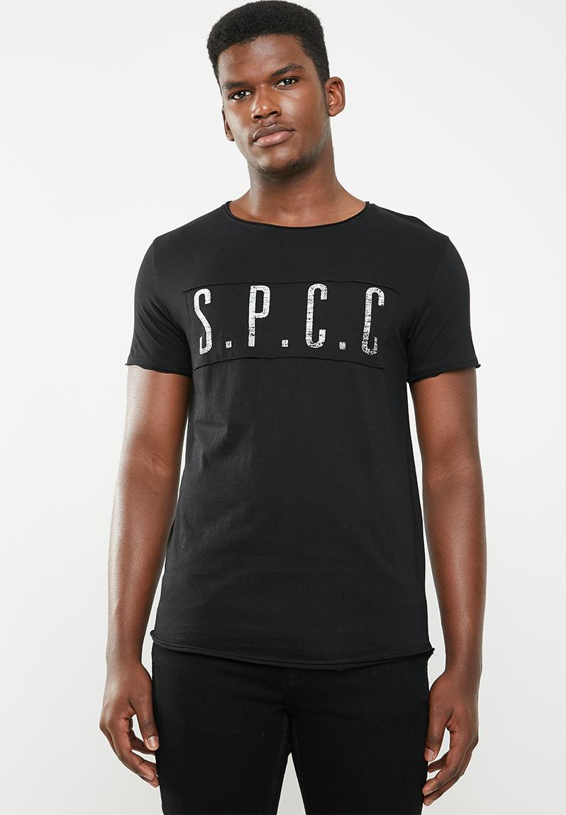High density SPCC logo tee - black / black S.P.C.C. T-Shirts & Vests ...