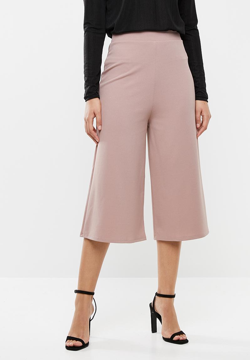 tan culotte trousers