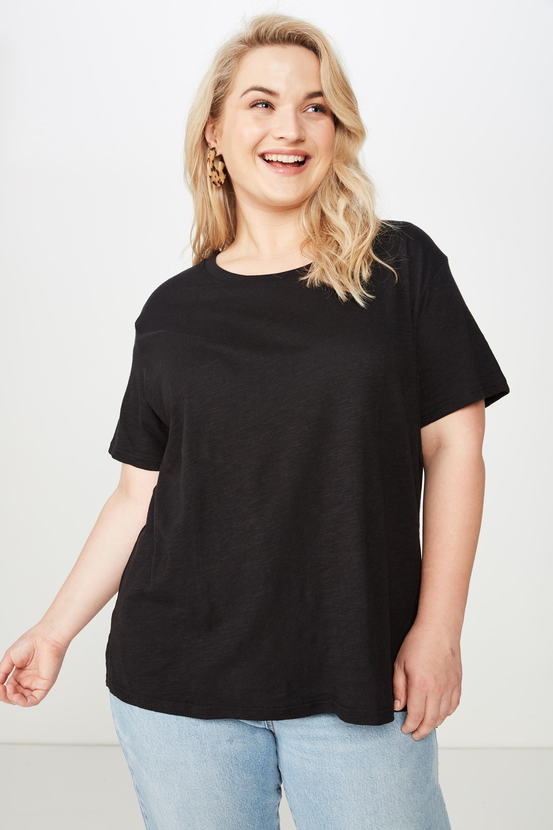 Curve crew neck tee - black Cotton On Tops | Superbalist.com