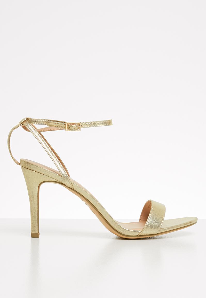 Glitter strappy heels - gold New Look Heels | Superbalist.com