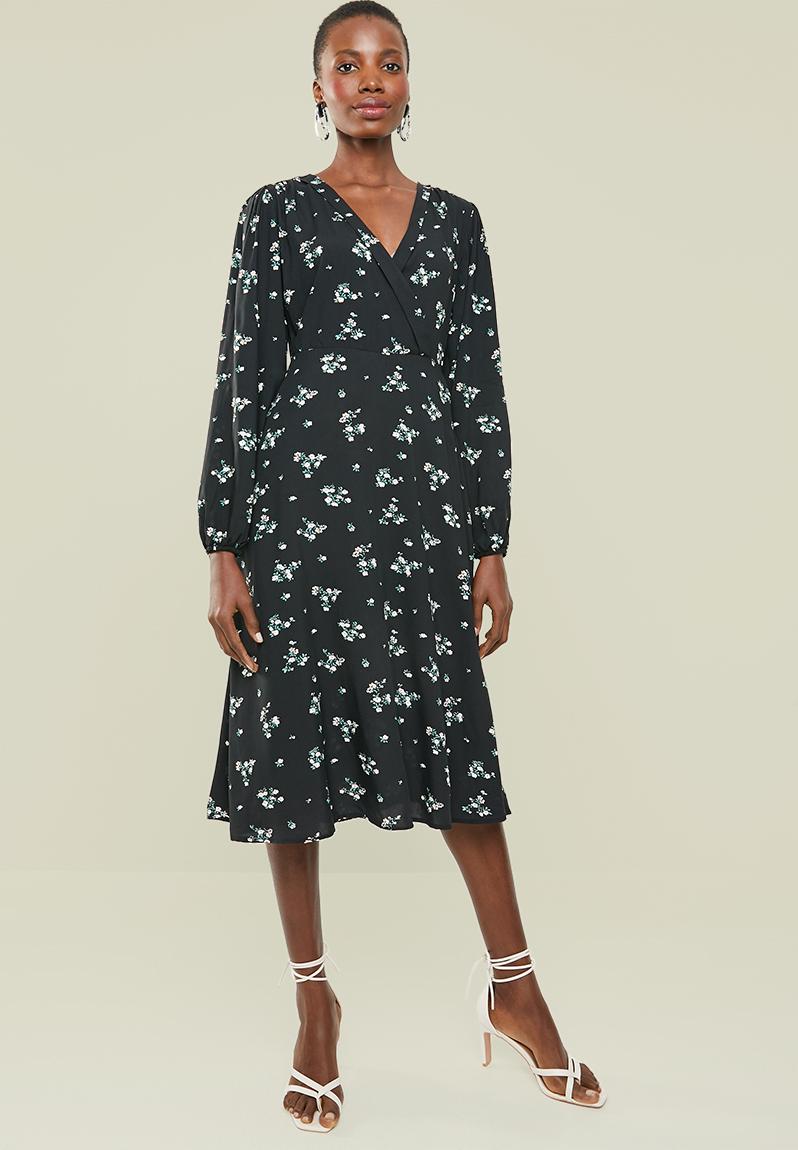 Mock wrap over dress - black Superbalist Formal | Superbalist.com