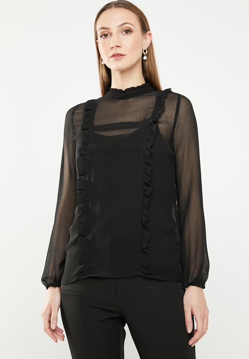 Woven Janine short sleeve jumpsuit - black Cotton On 