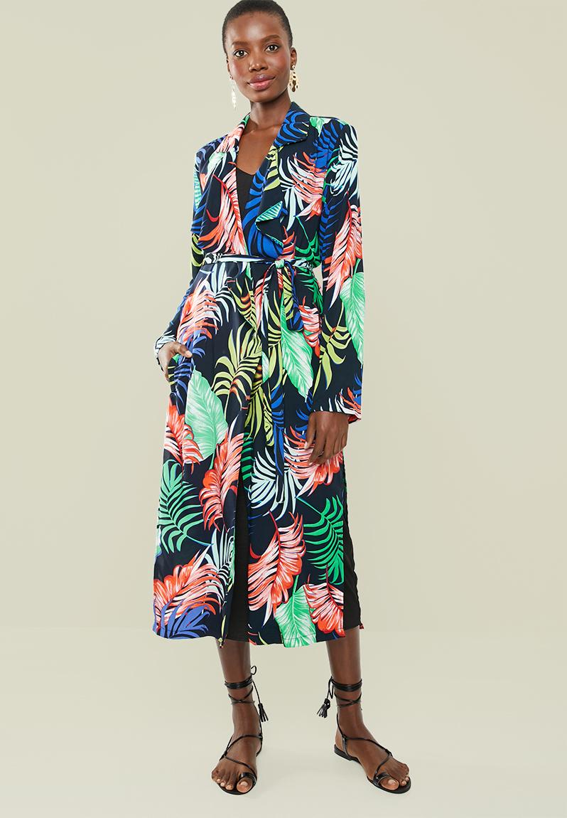 Longer length palm print kimono - multi Superbalist Jackets ...