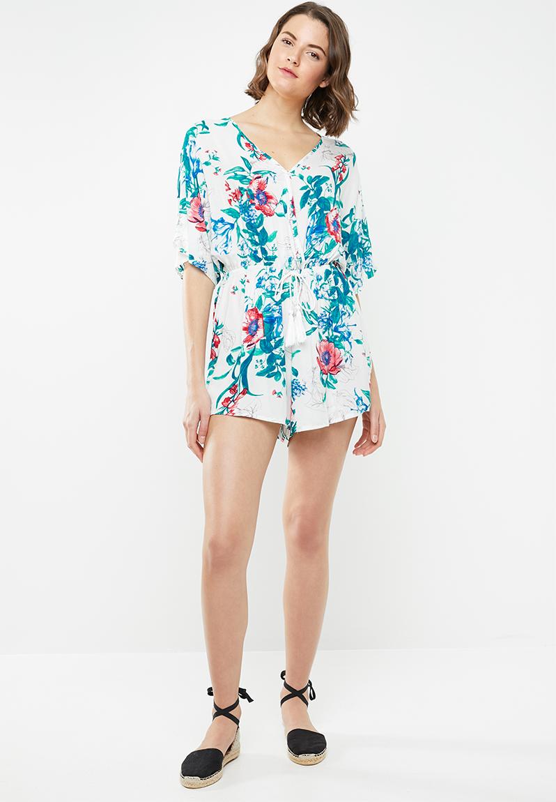 v neck playsuit