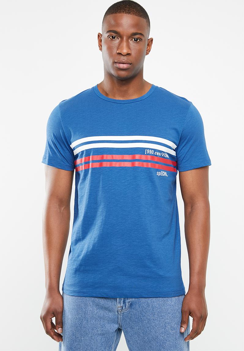 Ground short sleeve tee - blue Jack & Jones T-Shirts & Vests ...