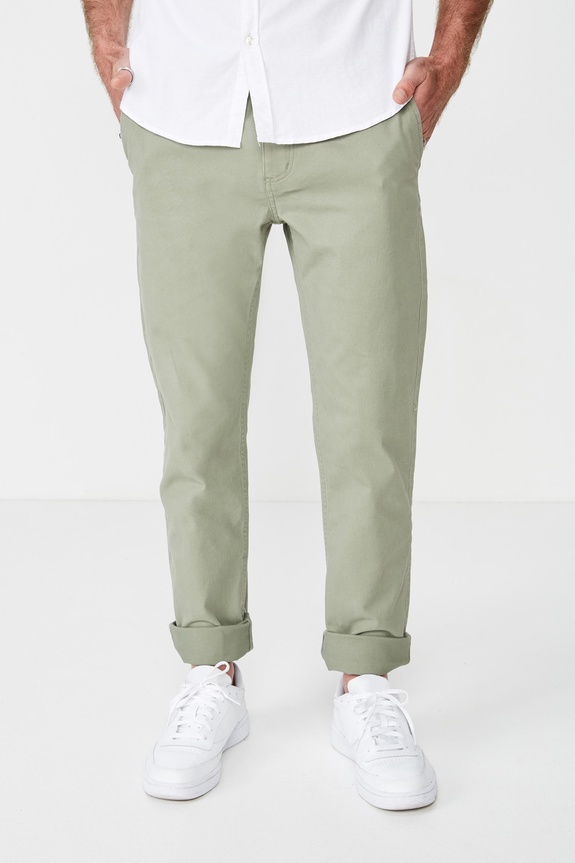 Knox chino pants - light forest green Cotton On Pants & Chinos ...