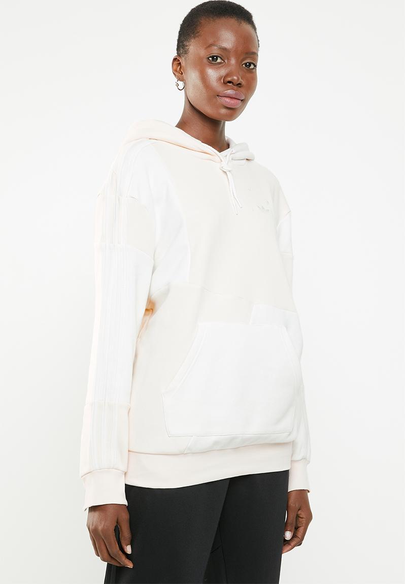 cream colored adidas hoodie