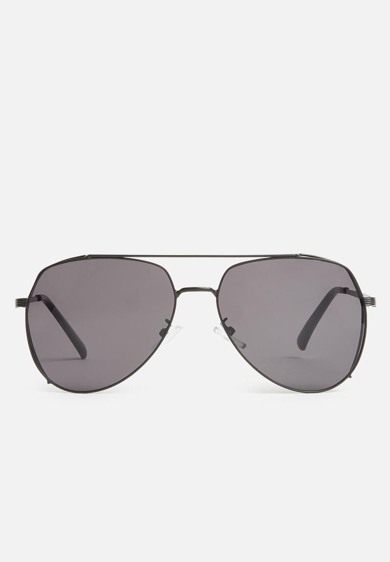 Angled aviator sunglasses - black Superbalist Eyewear | Superbalist.com