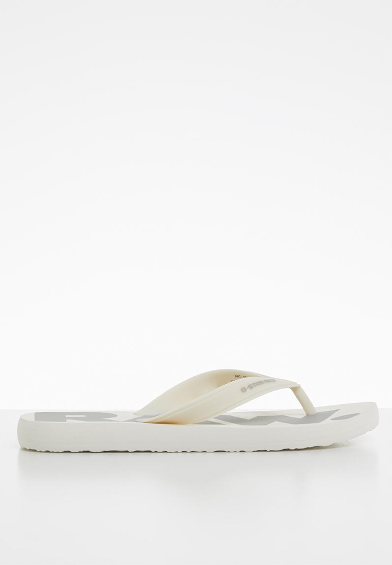 Dend flip flops - white/industrial grey G-Star RAW Sandals & Flip Flops ...