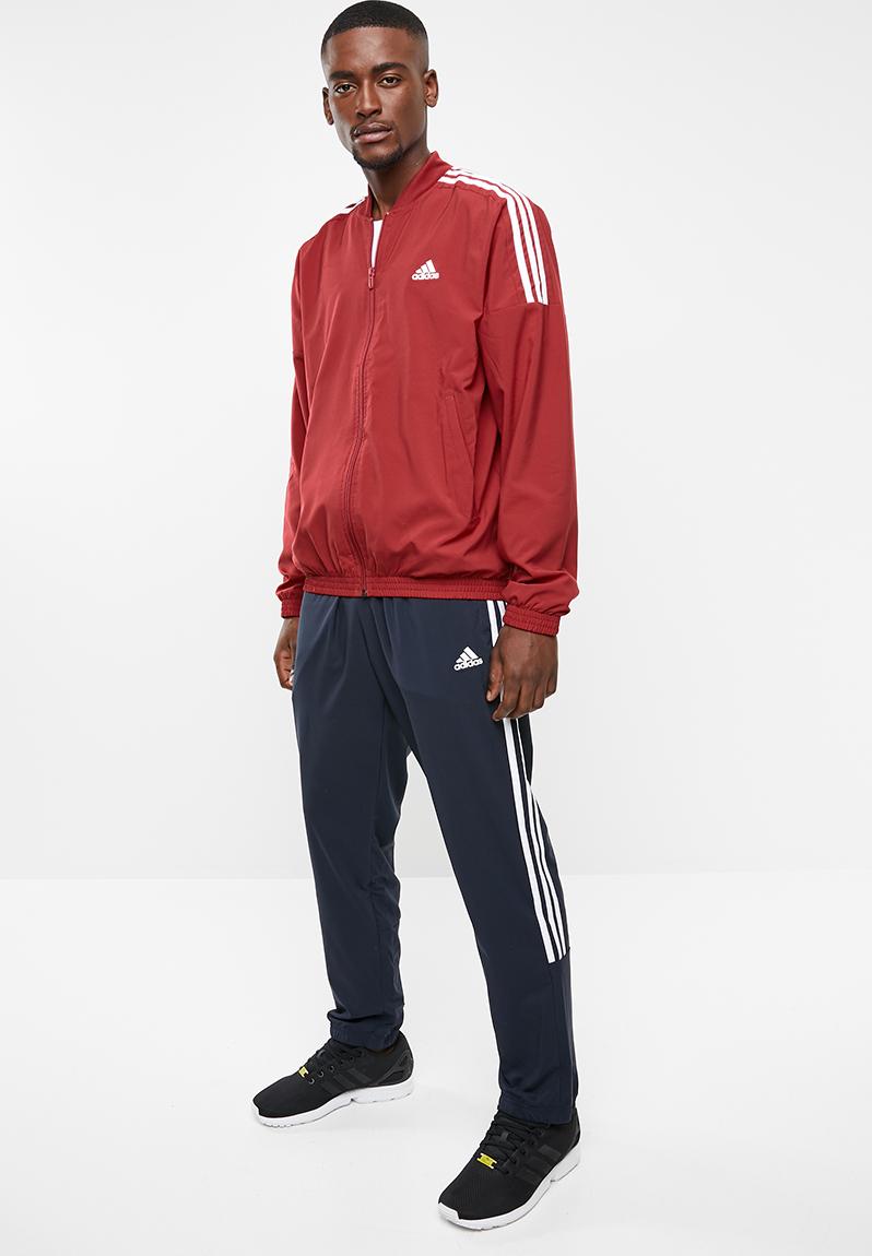 Mts woven light tracksuit - active maroon/legend ink adidas Performance ...