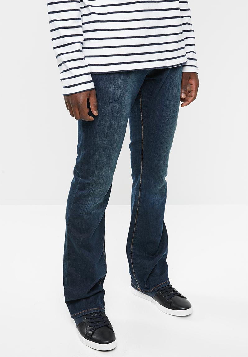 black bootleg jeans
