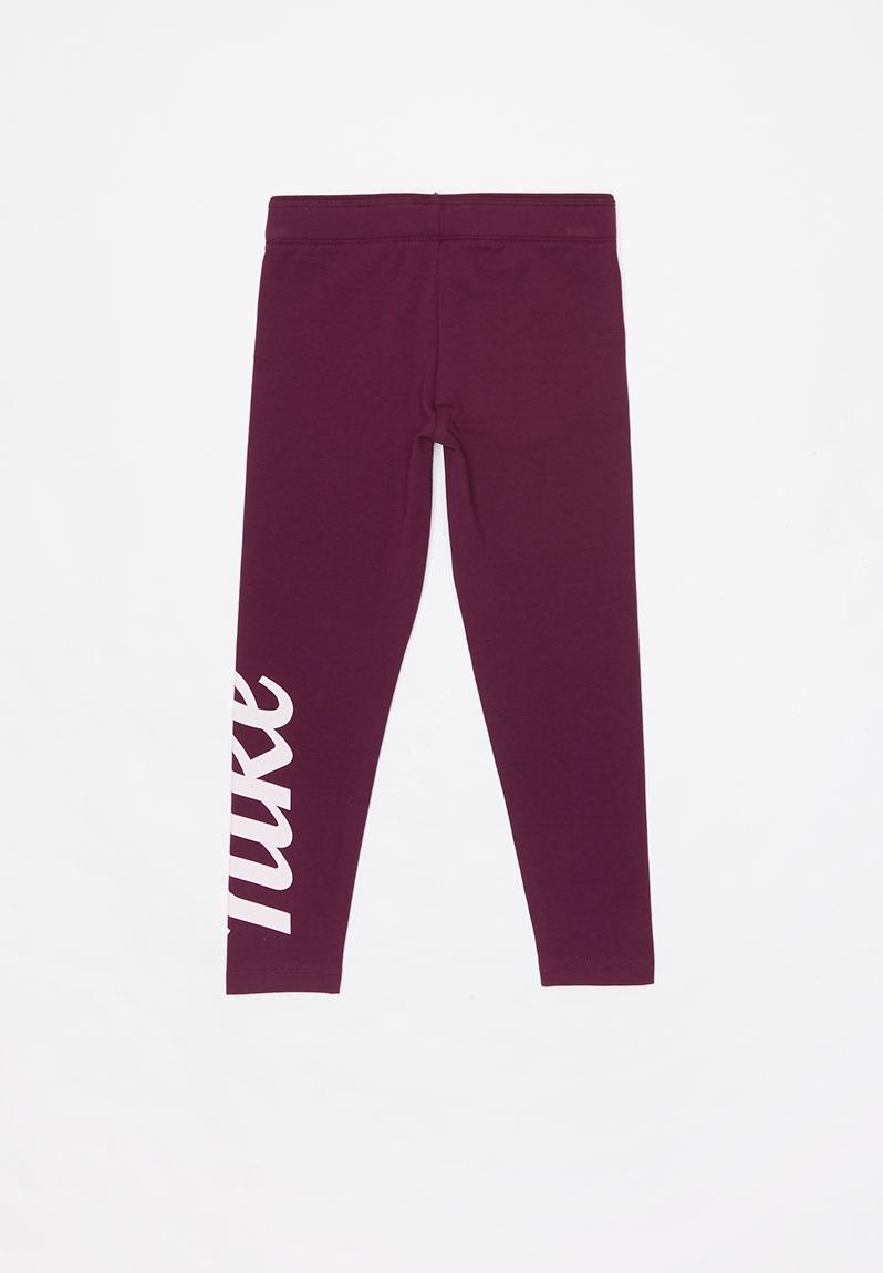 purple nike pants womens