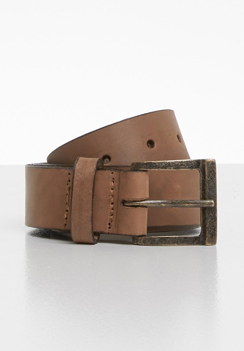 Isiah leather belt - brown Superbalist Belts | www.speedy25.com