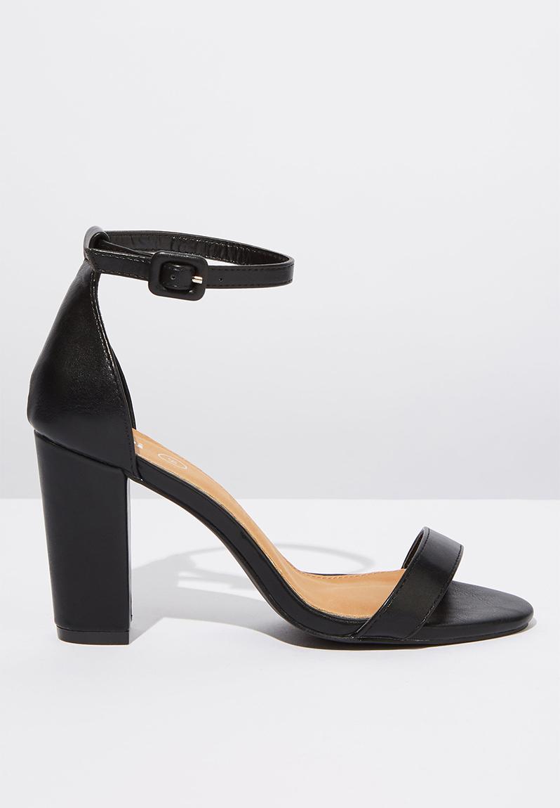 San luis heel - black smooth pu Cotton On Heels | Superbalist.com