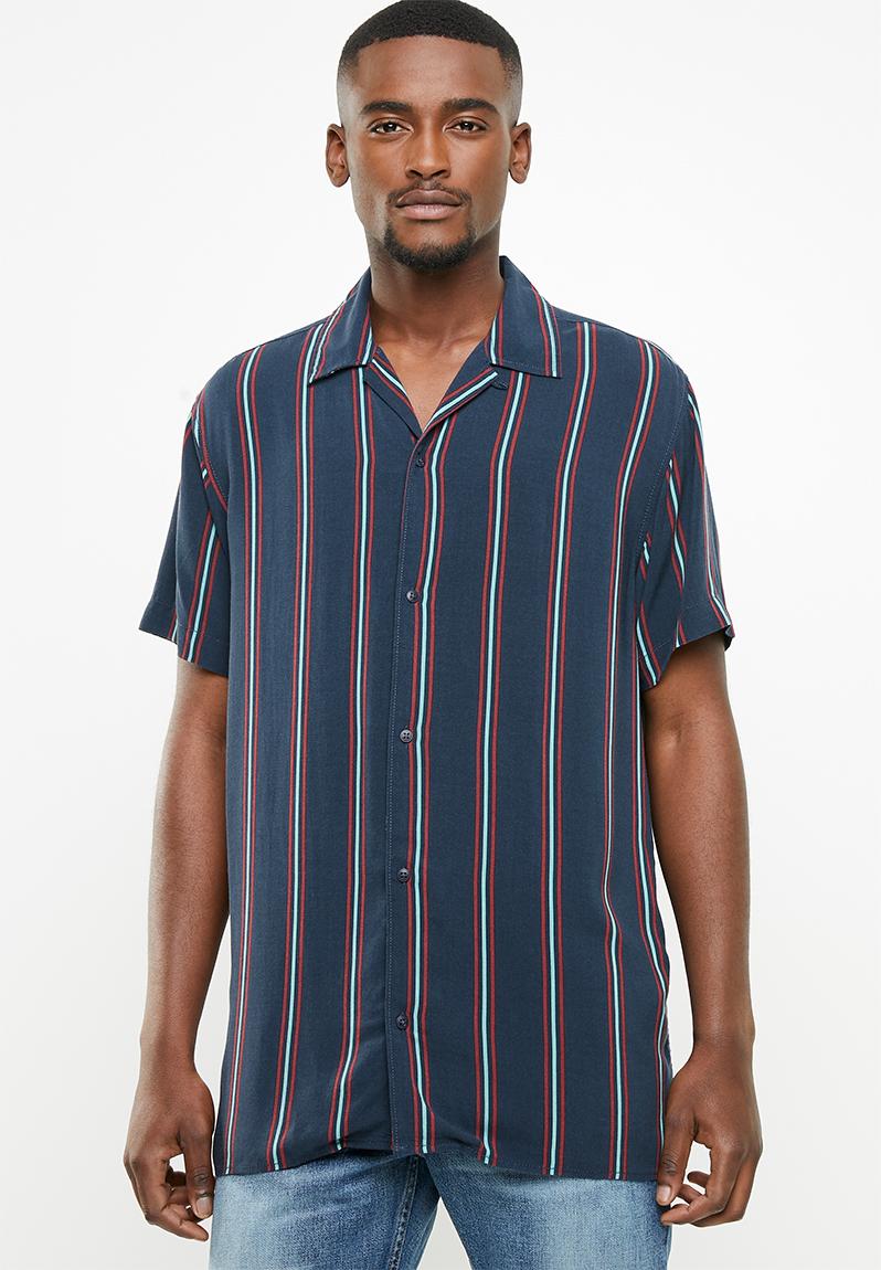 Charlie stripe short sleeve shirt - total eclipse Jack & Jones Shirts ...
