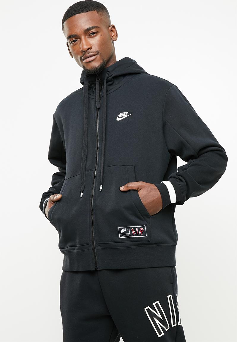 Nsw nike air hoodie fz flc - black/black/sail Nike Hoodies, Sweats ...