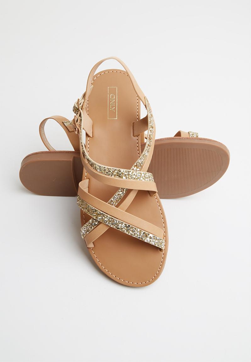Mandala crossover sandal - neutral & gold ONLY Sandals & Flip Flops ...