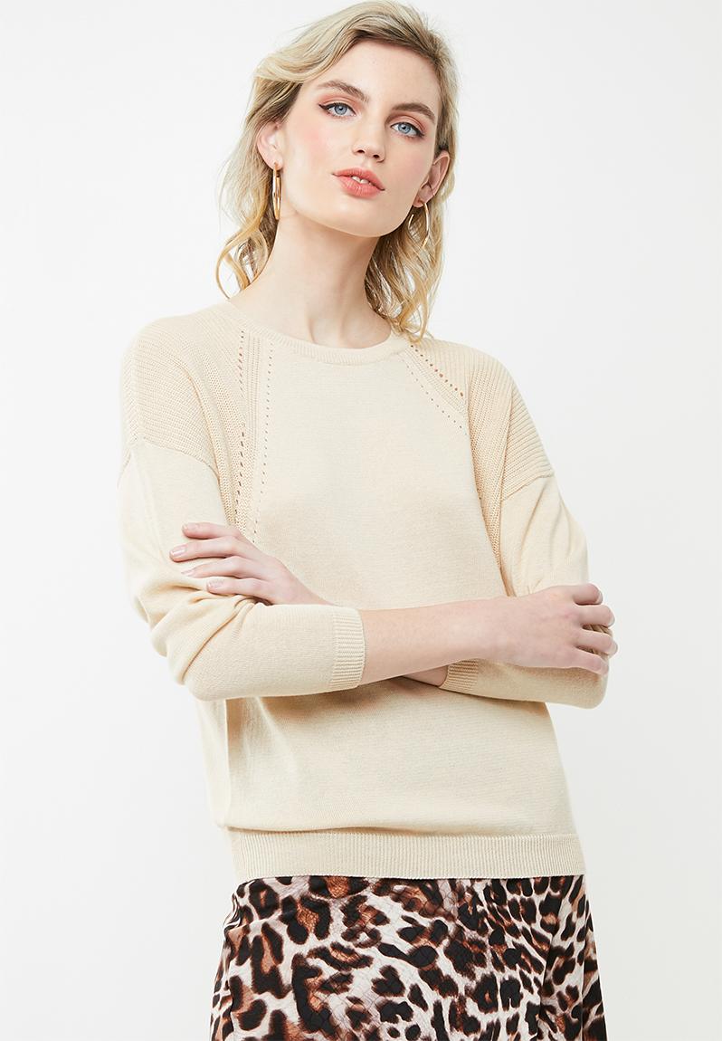 Jacqueline De Yong Beige Viscose Long Skirt