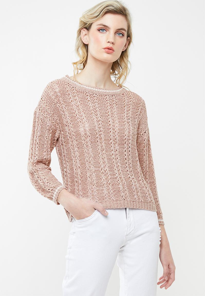 Mynte pullover knit - pink Jacqueline de Yong Knitwear | Superbalist.com