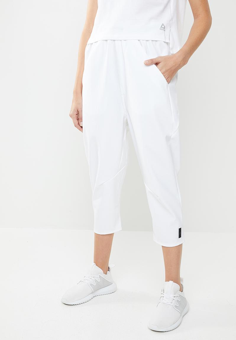 reebok white pants