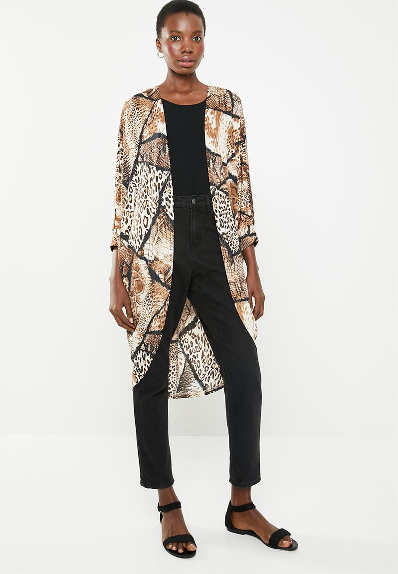 Leopard print kimono - multi Revenge Jackets | Superbalist.com