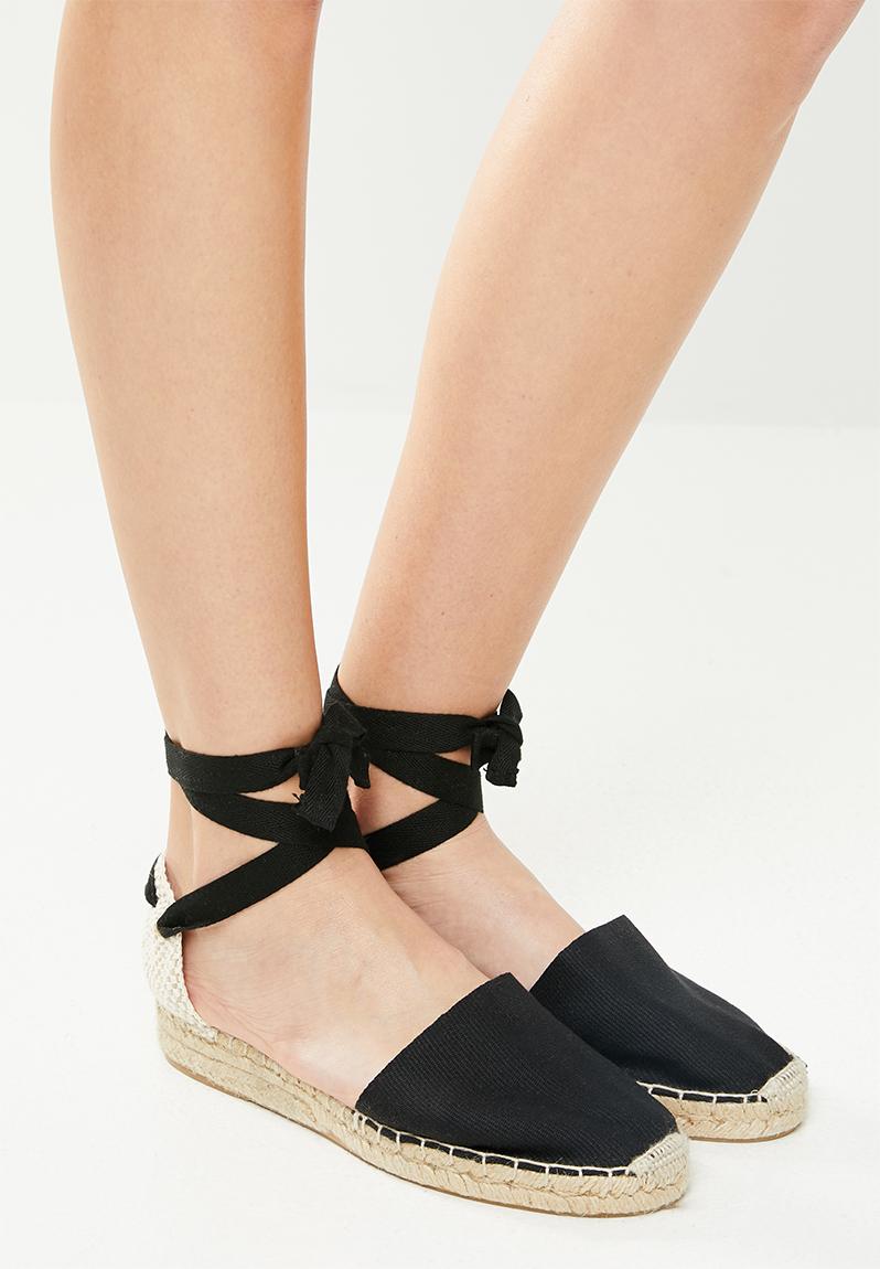 womens flat black espadrilles