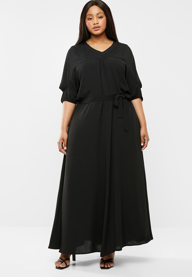 Plus size antwerp maxi dress - black AMANDA LAIRD CHERRY Dresses ...