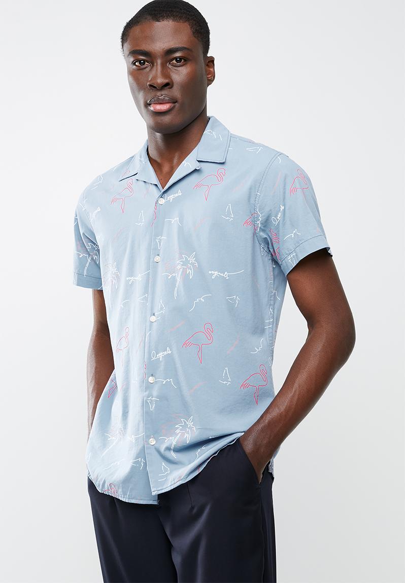 Miami resort short sleeve shirt - blue shadow Jack & Jones Shirts ...