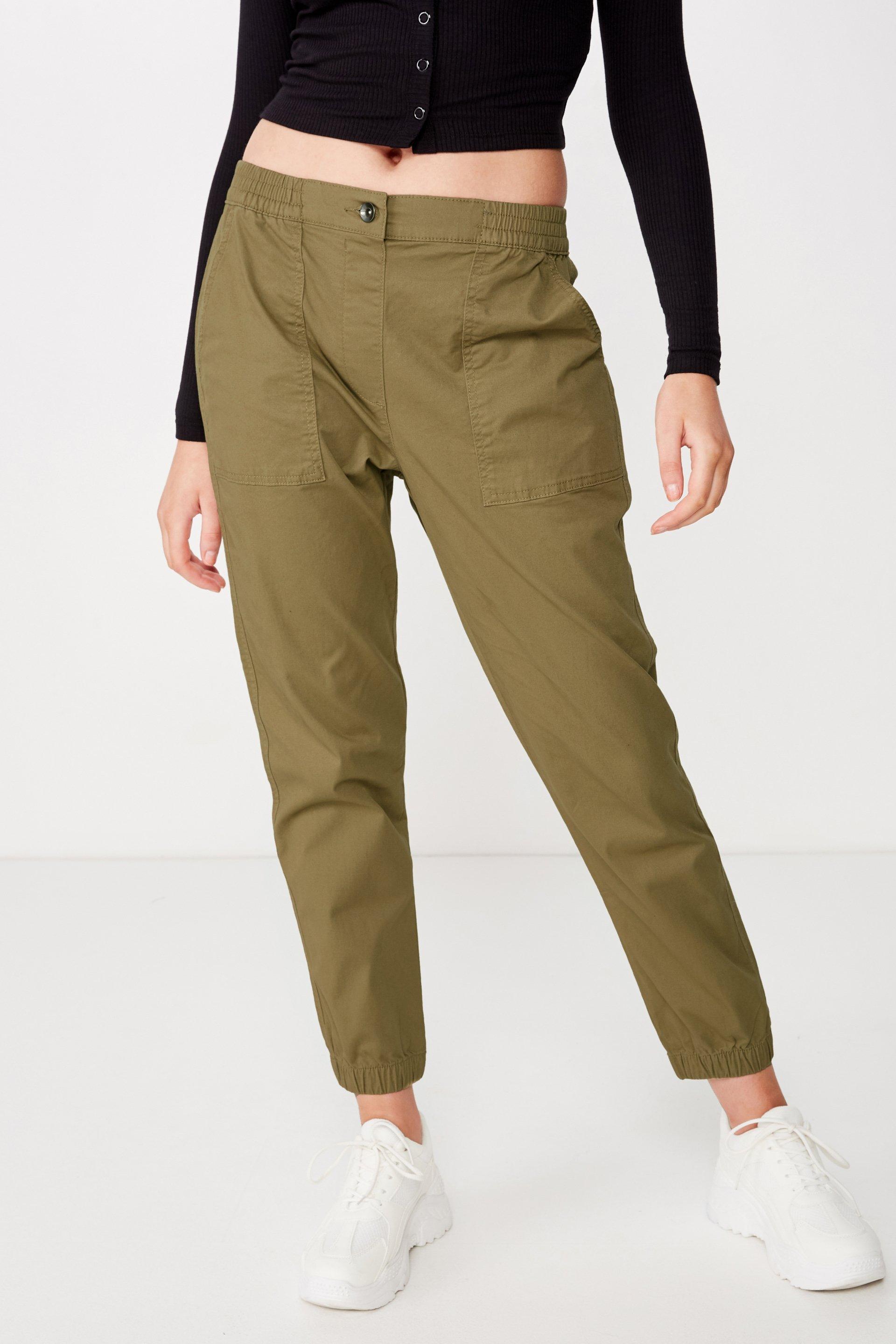 Cuffed chino - light olive Cotton On Trousers | Superbalist.com