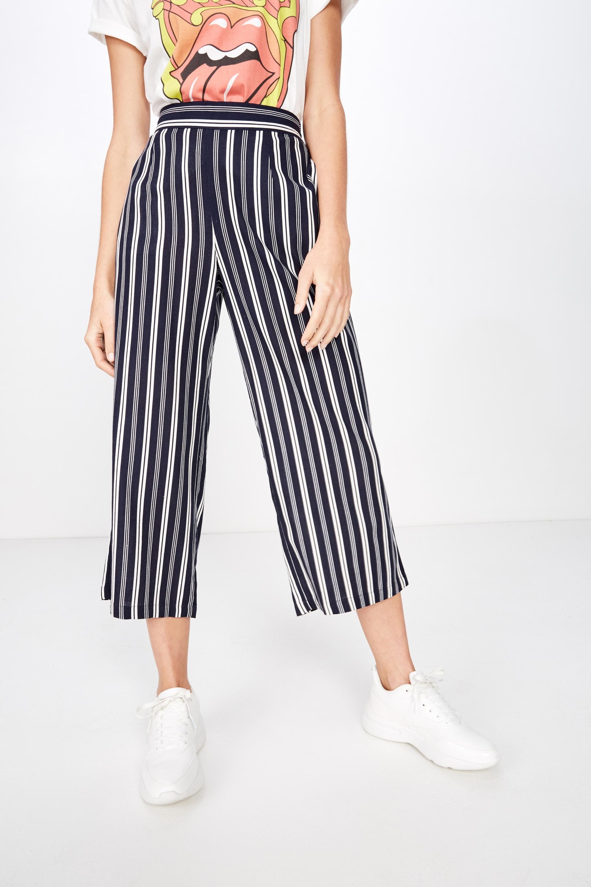 Sophie culotte - maya multi stripe mood indigo Cotton On Trousers ...