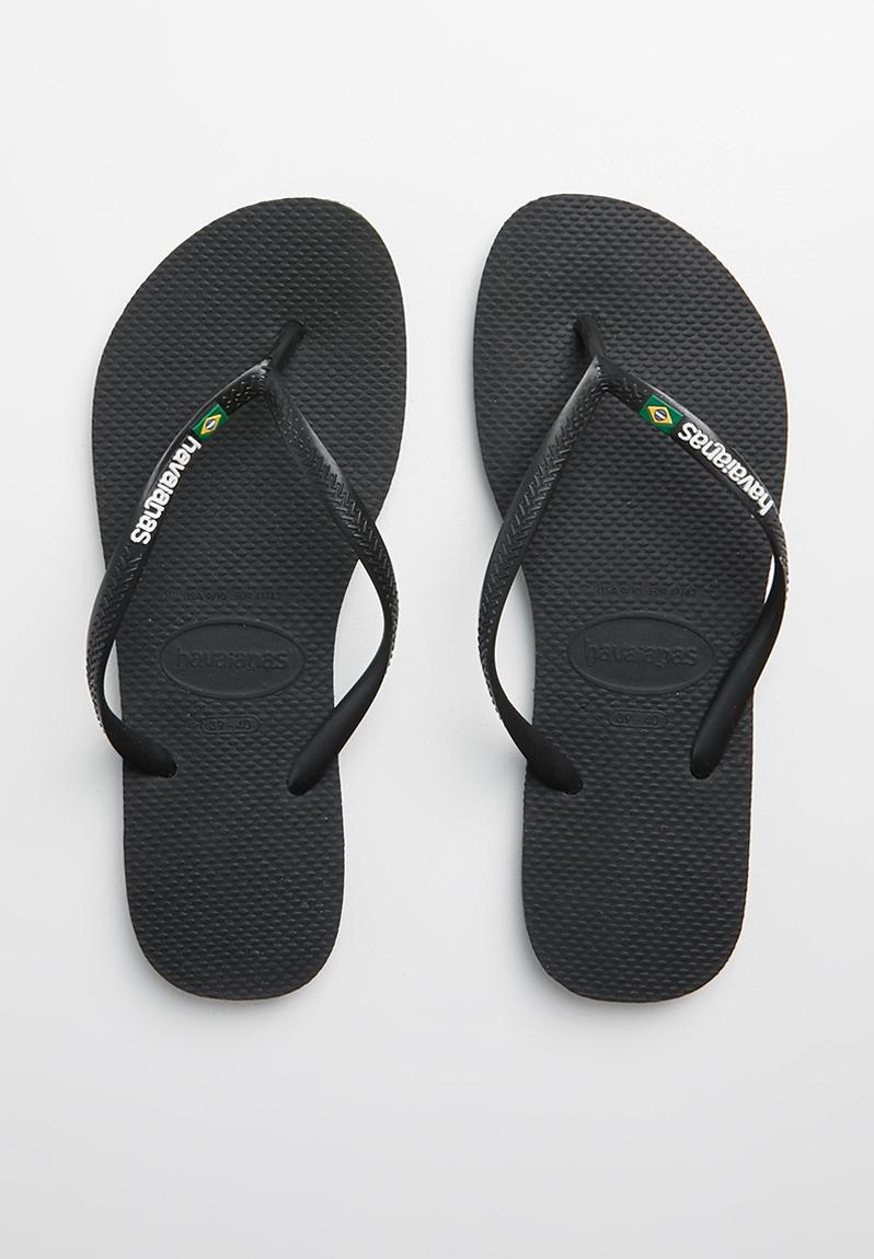 Slim brazil - black Havaianas Sandals & Flip Flops | Superbalist.com