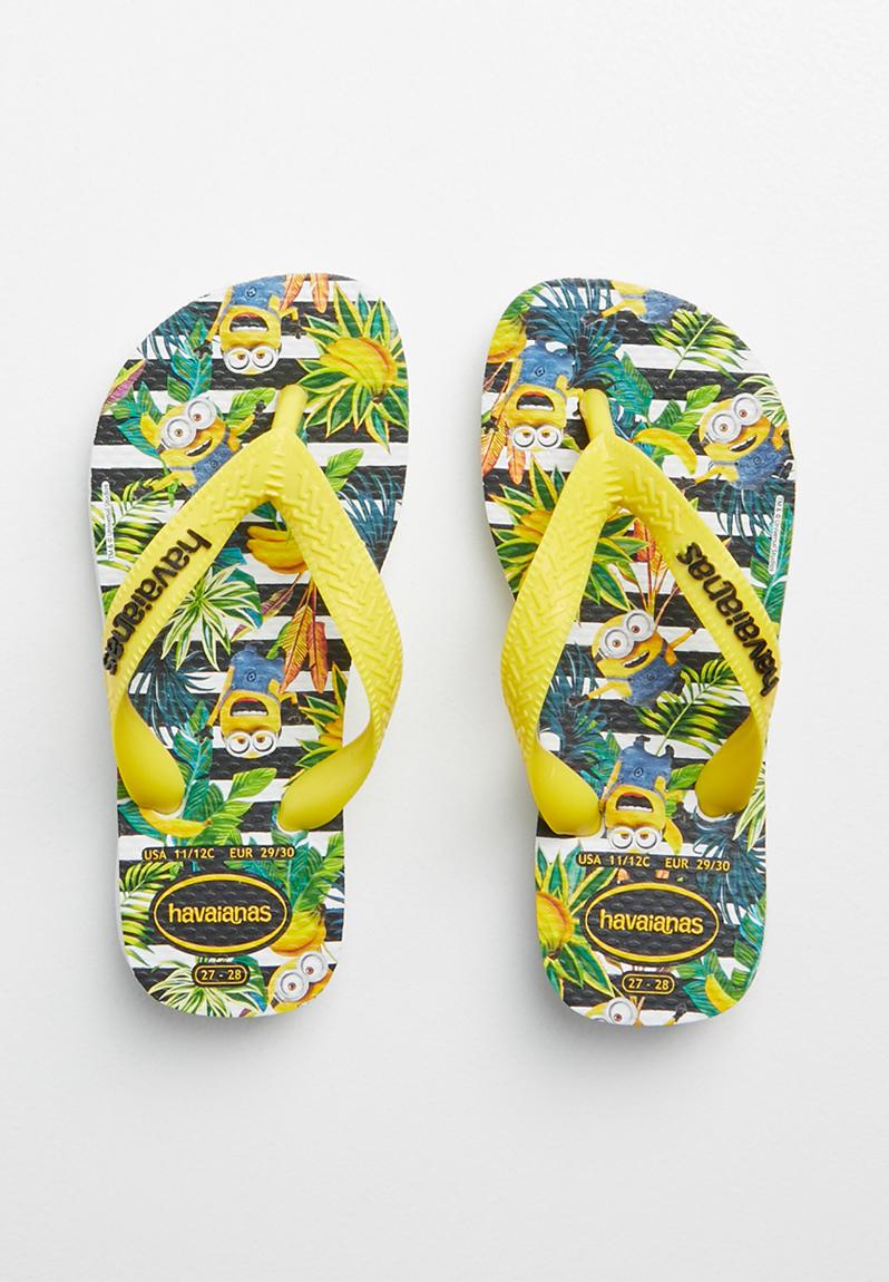 Kids Minion flip flops  multi 1 Havaianas Shoes 