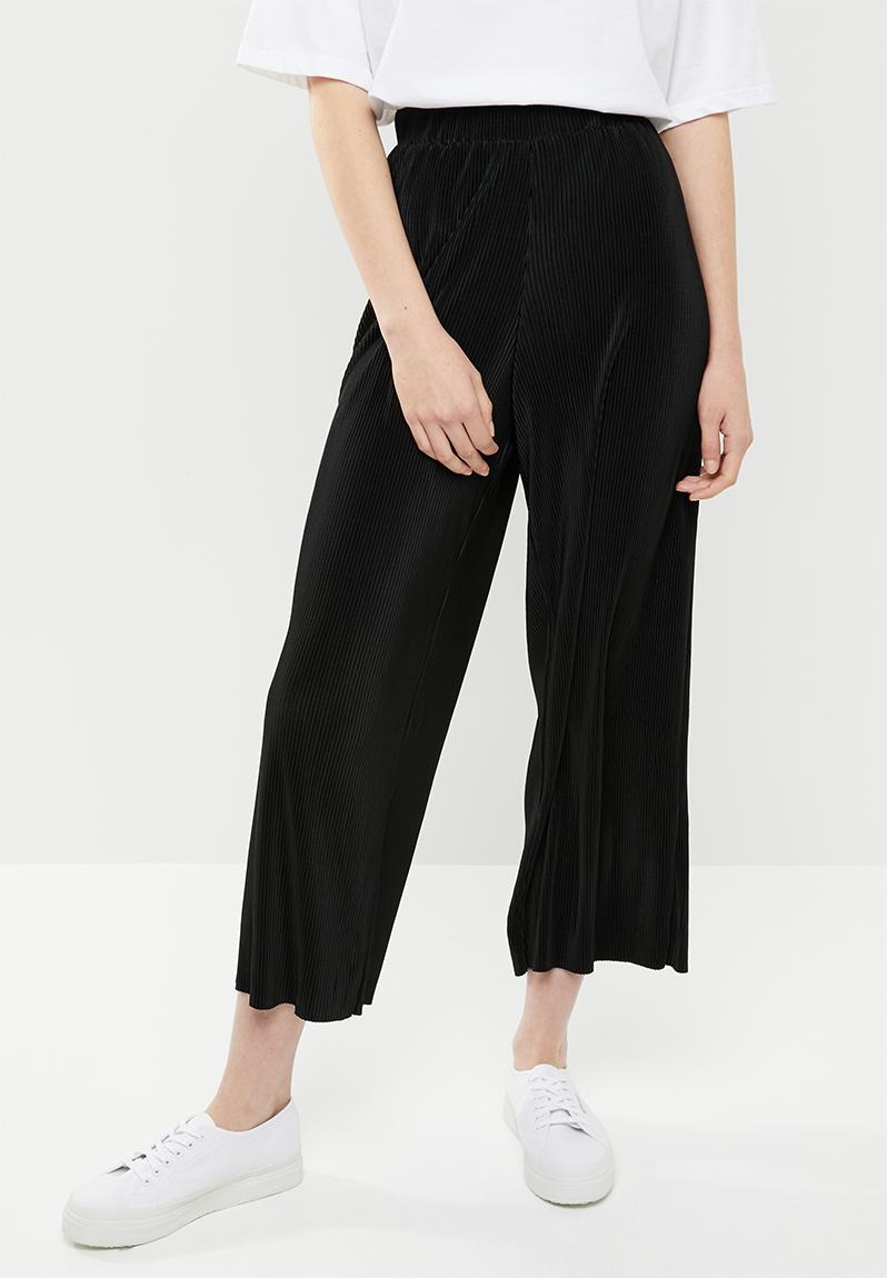 Plisse trouser - black Brave Soul Trousers | Superbalist.com