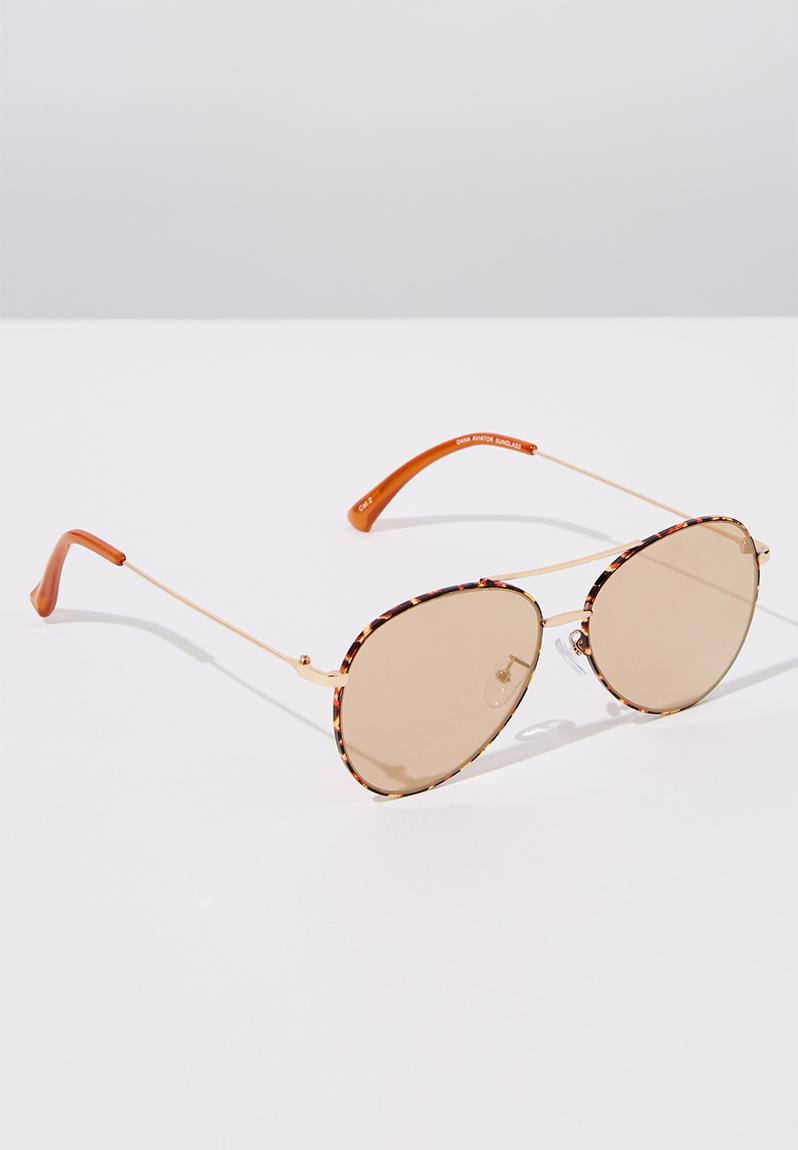 Dana aviator sunglasses - gold tort Cotton On Eyewear | Superbalist.com