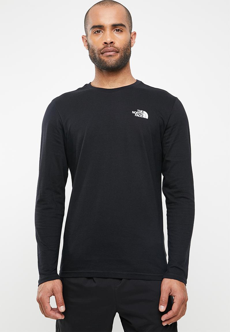 Long sleeve simple dome tee - black The North Face T-Shirts ...