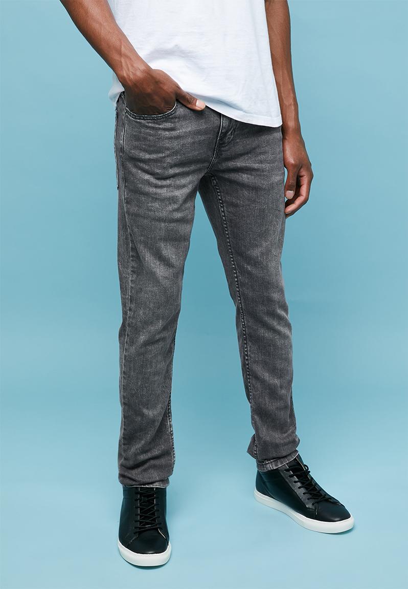 Skinny rips & abrasions jeans - washed grey Superbalist Jeans ...