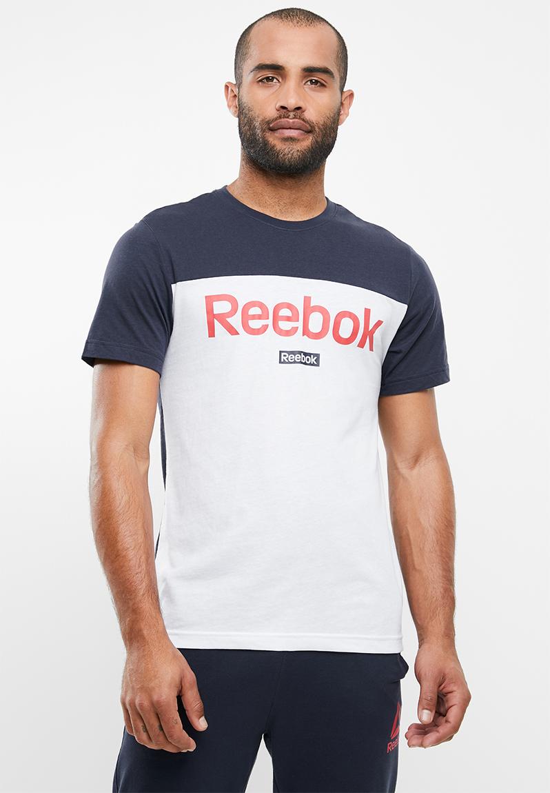 TE BL short sleeve tee - navy & white Reebok T-Shirts | Superbalist.com