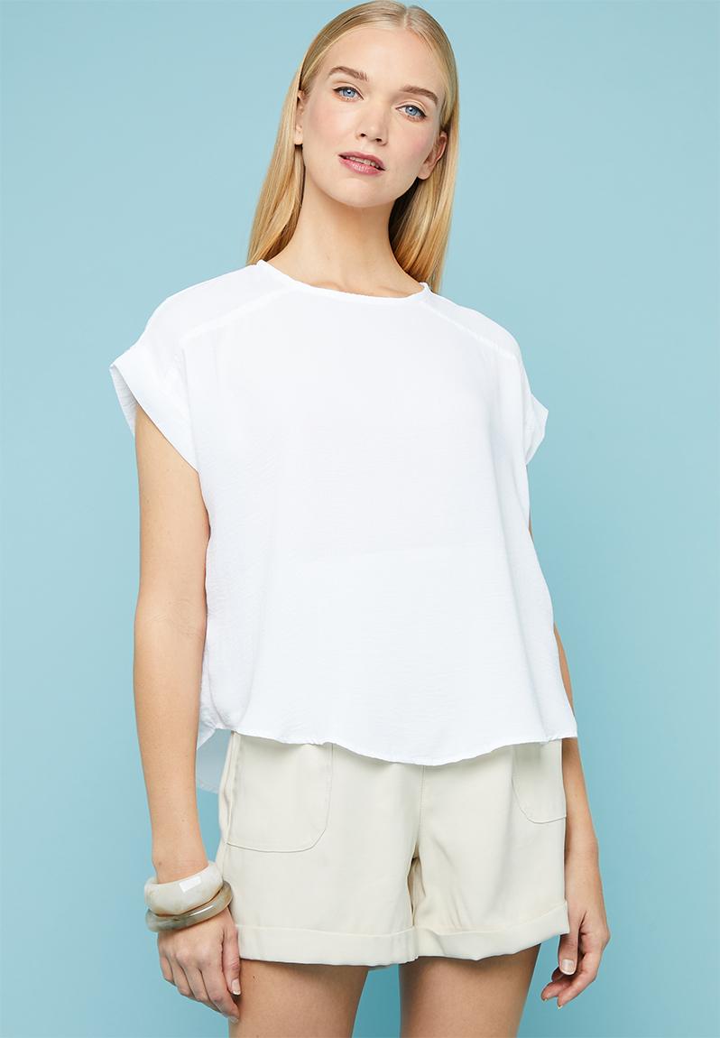 T-shirt shell blouse - white Superbalist Blouses | Superbalist.com