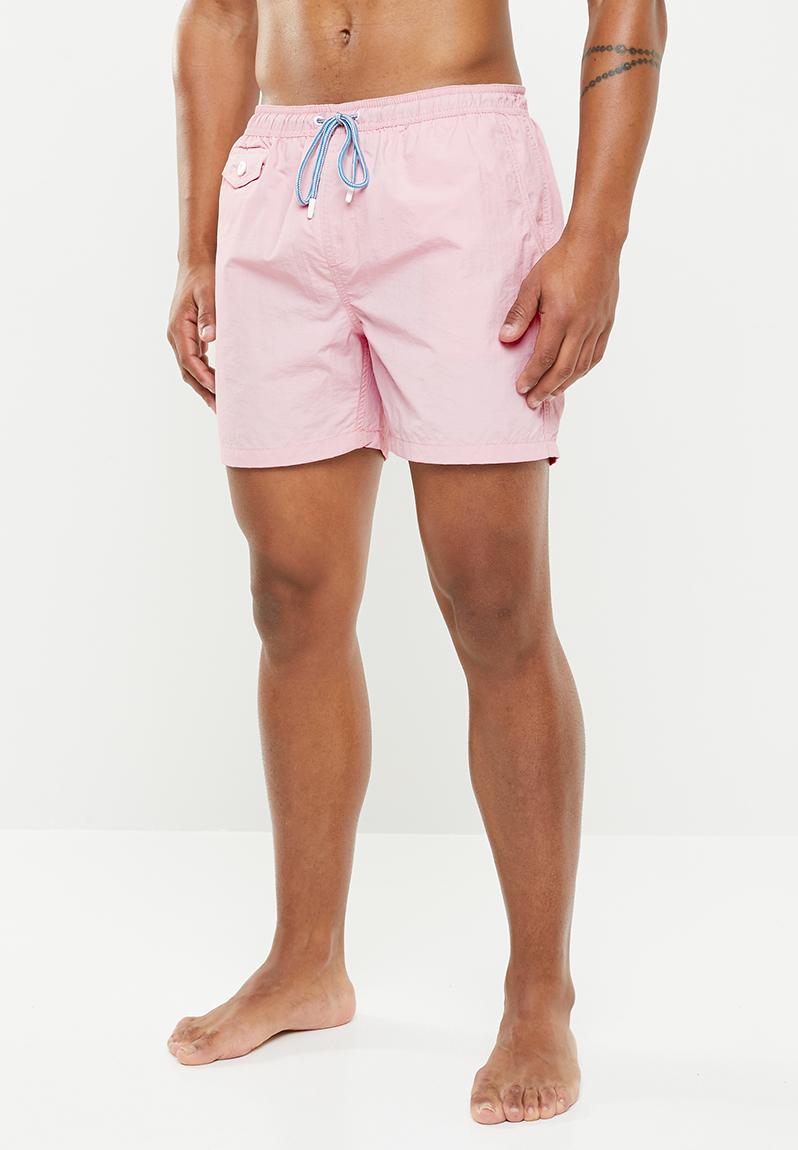 Pier swim shorts - pink Brave Soul Swimwear | Superbalist.com