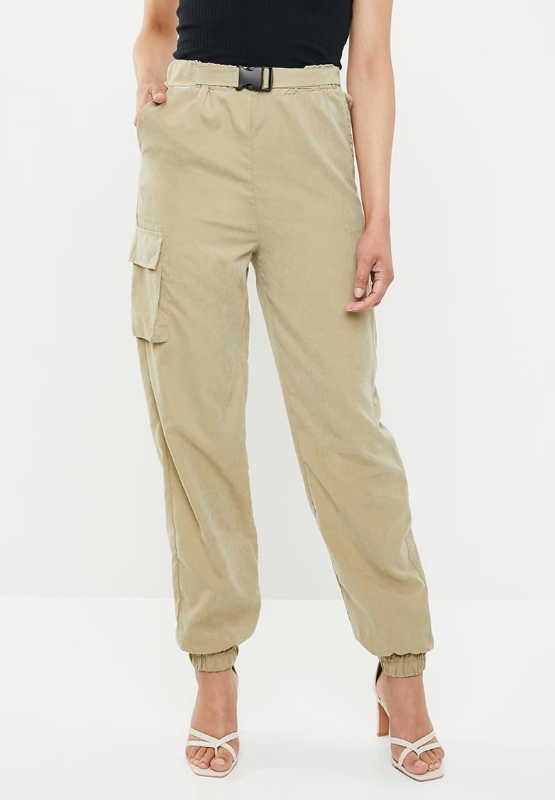 sand cargo trousers