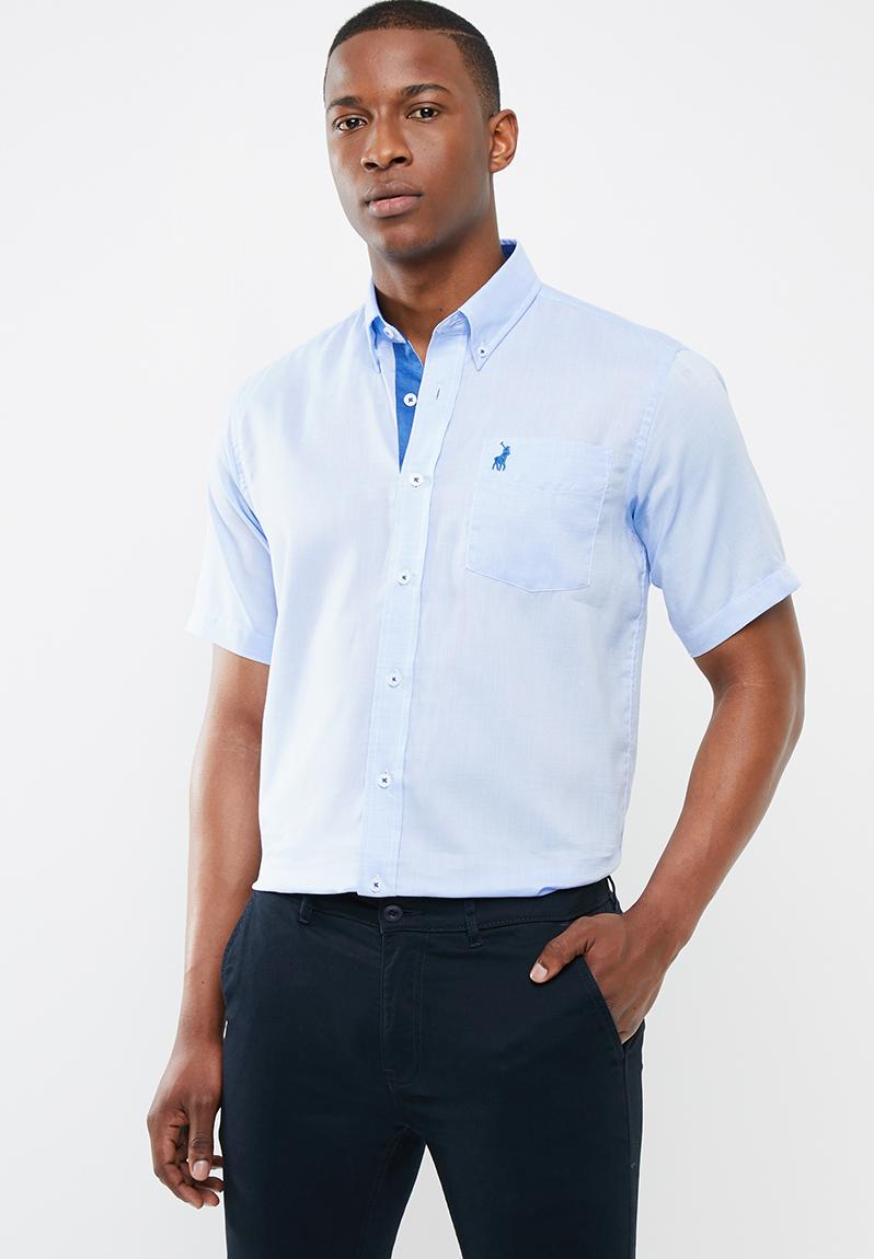 Preston weekender short sleeve shirt - light blue POLO Shirts ...