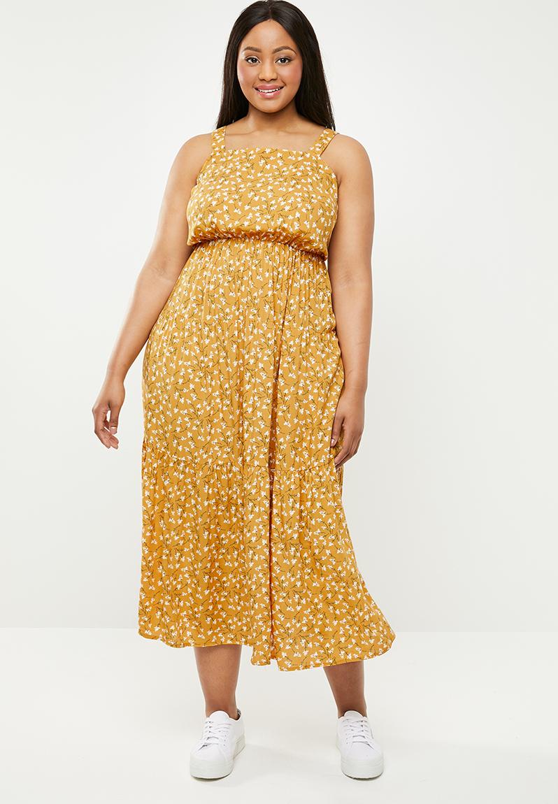 Ditsy maxi dress - yellow New Look Dresses | Superbalist.com