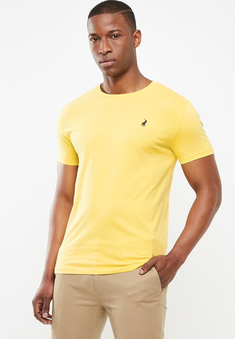 Lucas plain crew neck tee - yellow POLO T-Shirts & Vests | Superbalist.com